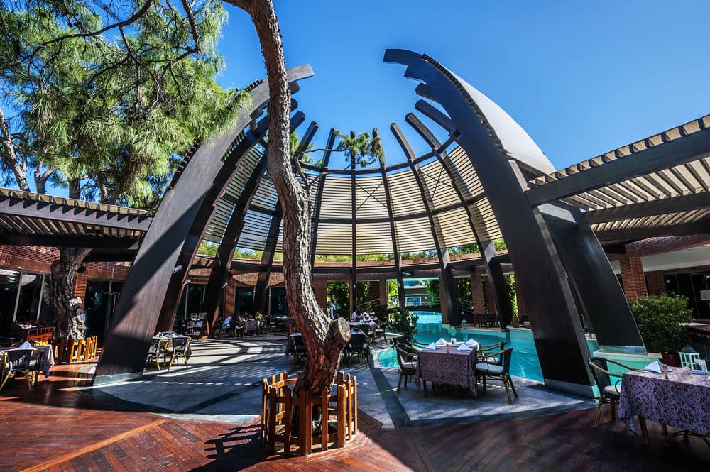 Обед на террасе