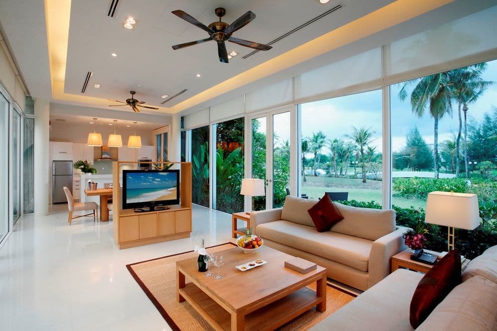 Deluxe Pool Villa 2 Bedroom - Зона гостиной