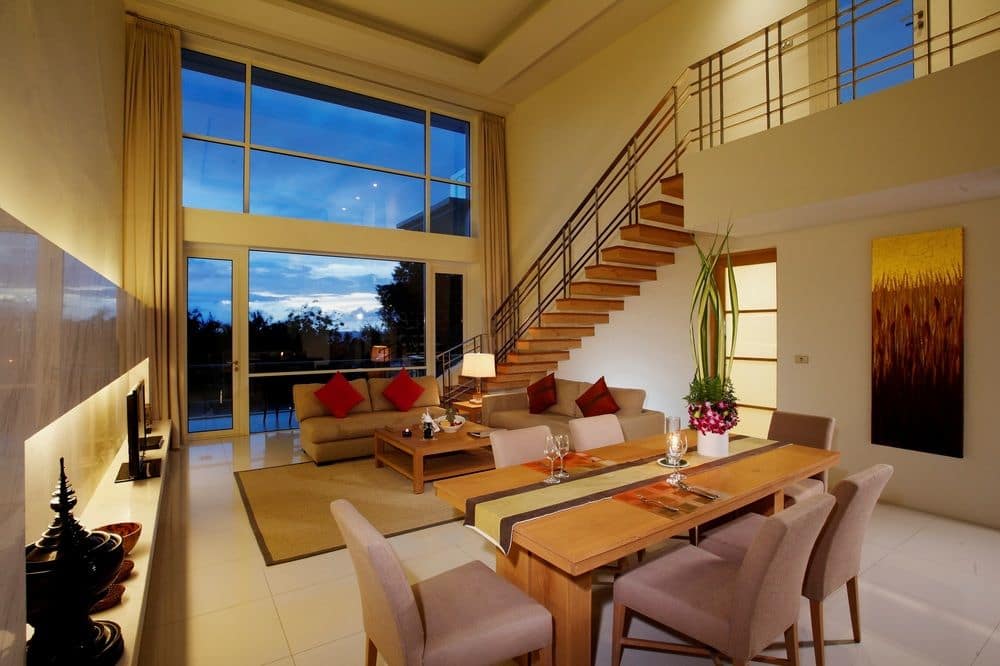 Penthouse Pool Suite 3 Bedroom - Зона гостиной