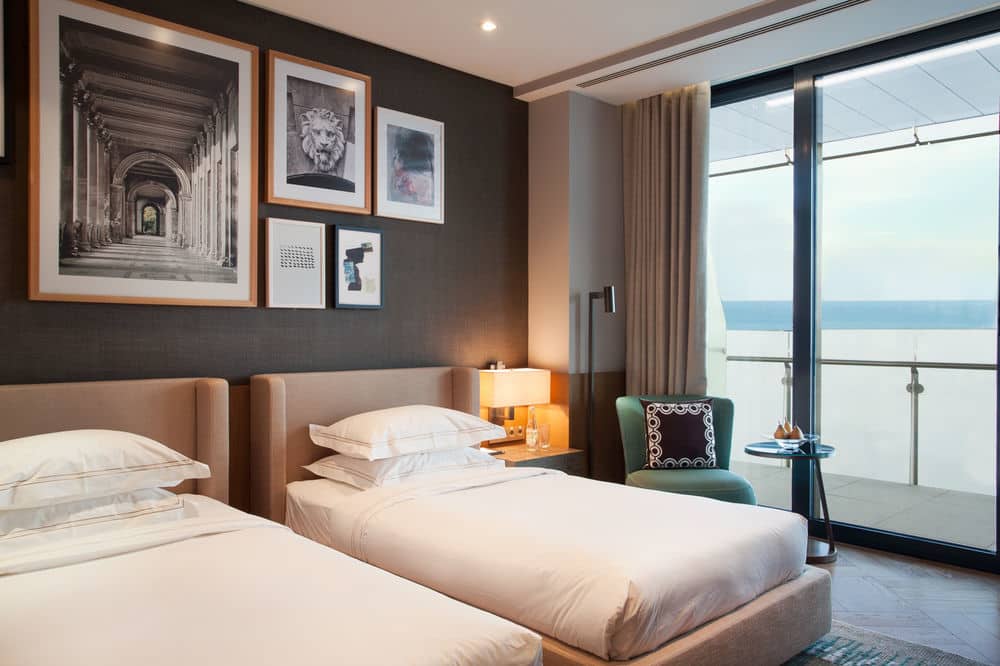 Номер с двумя односпальными кроватями, вид на море - Номер