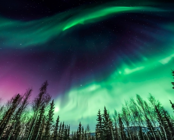 Северное сияние в Мурманске